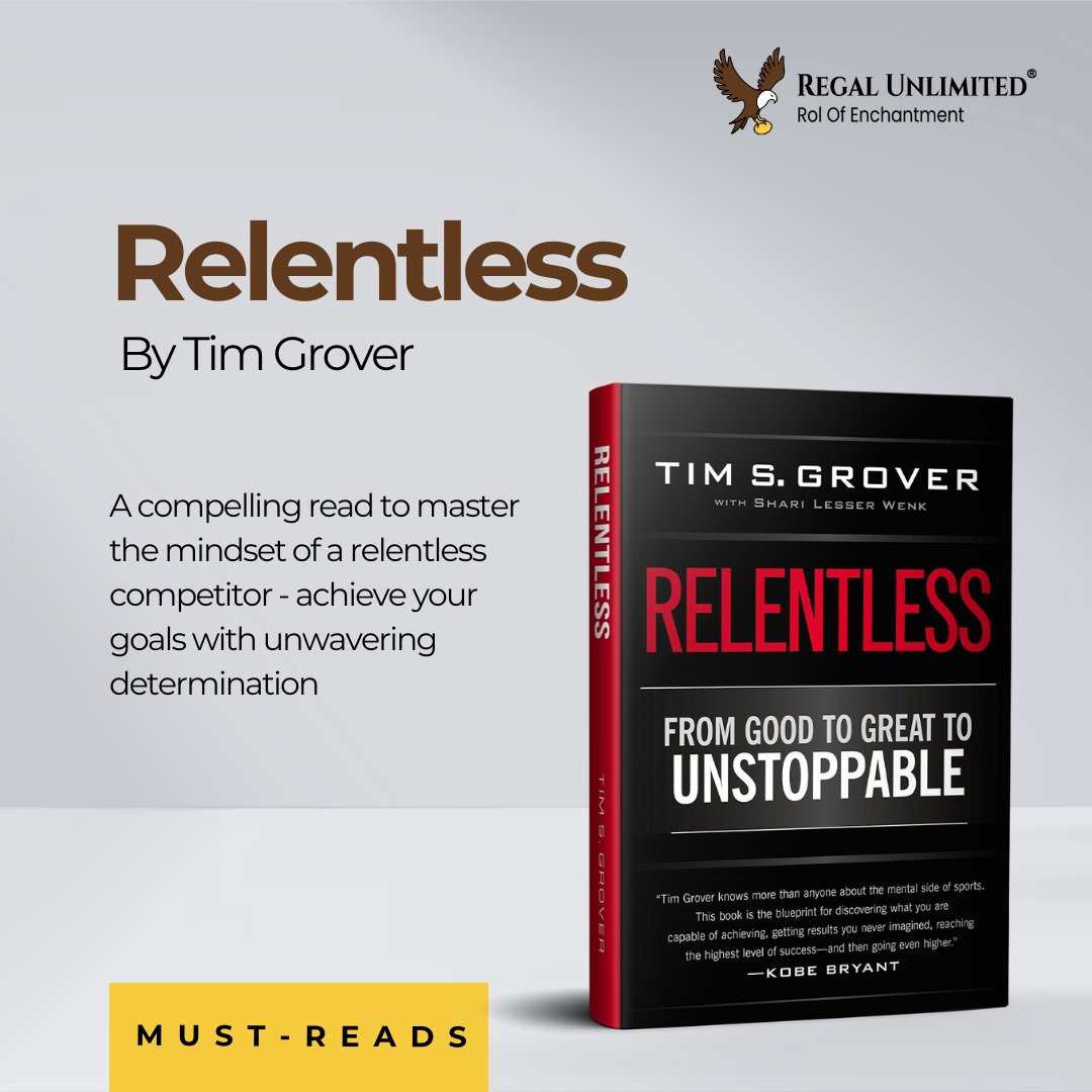 Looking for your next read? Get your hands on “Relentless” by Tim Grover to discover the power of relentless determination and commitment. Learn practical strategies and gain valuable insights into achieving peak performance and success. #BookRecommendation #Relentless