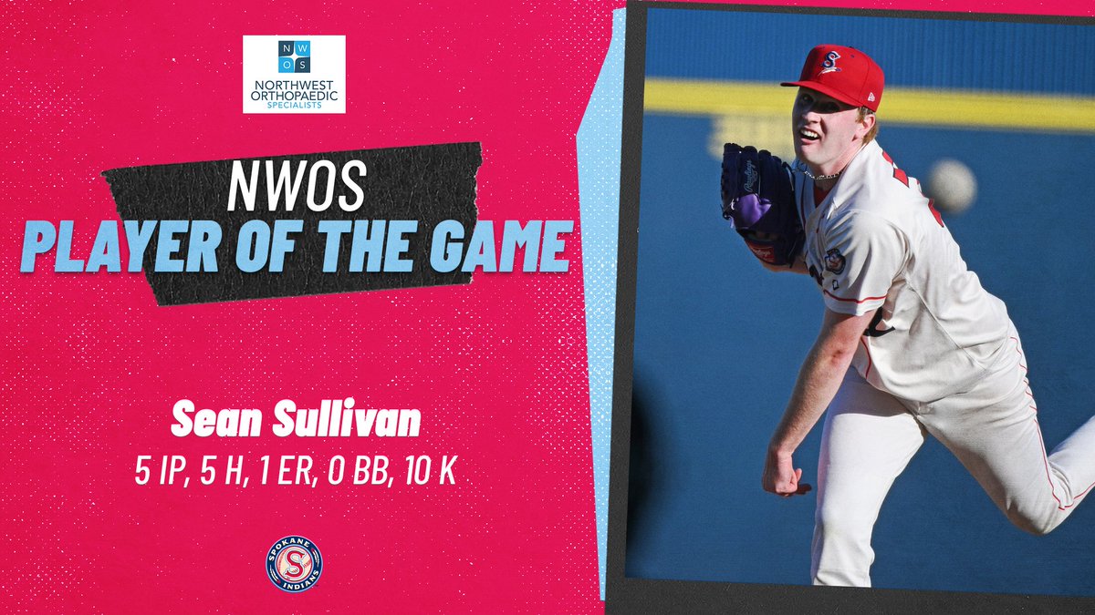 Sean Sullivan posted double-digit strikeouts for the second time this season to earn NWOS Player of the Game. #GoSpo