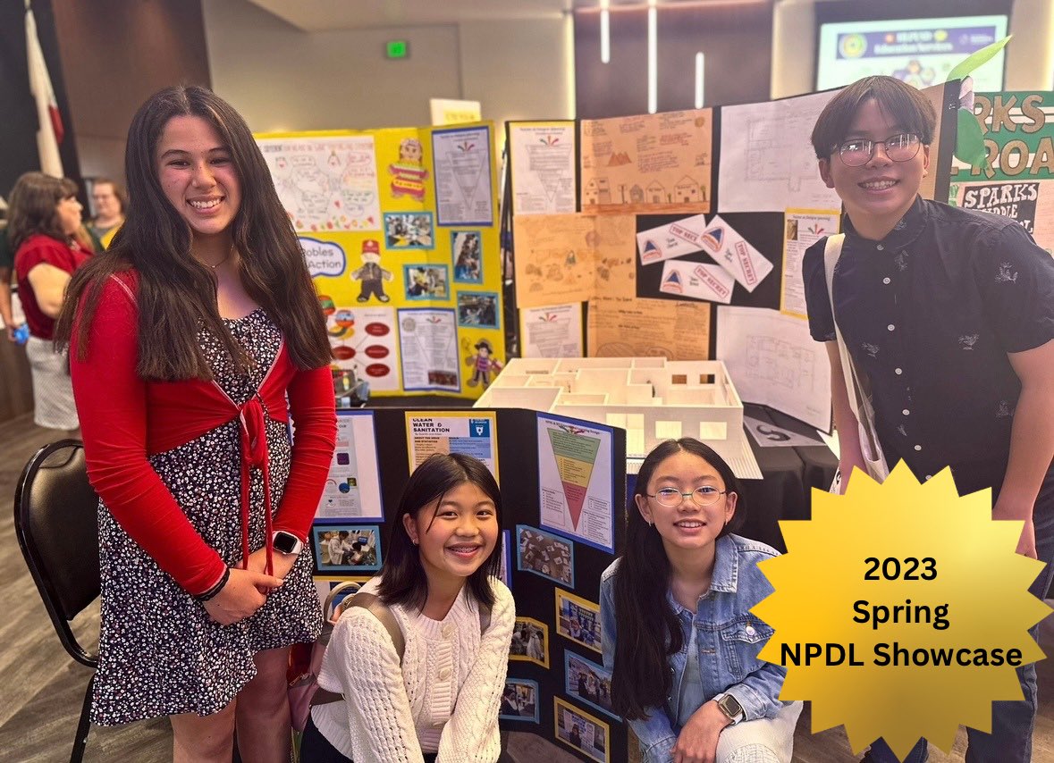 Several Mesa Robles students showcased their growth & involvement with New Pedagogies for Deep Learning by returning to the 2024 Spring Showcase! It was amazing to see so many families remember them from last year’s event and stop by their table to catch up on their progress!