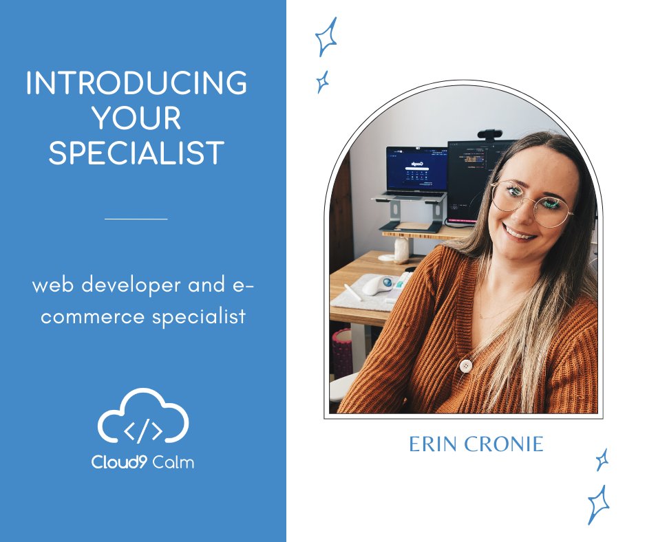 Hey everyone, I'm Erin Cronie, the proud owner of Cloud9 Calm Co., your go-to for web development and ecommerce solutions in the serene Okanagan, BC 🇨🇦 Let's soar through the digital skies together! 💻✨ #WebDev #Ecommerce #Cloud9CalmCo