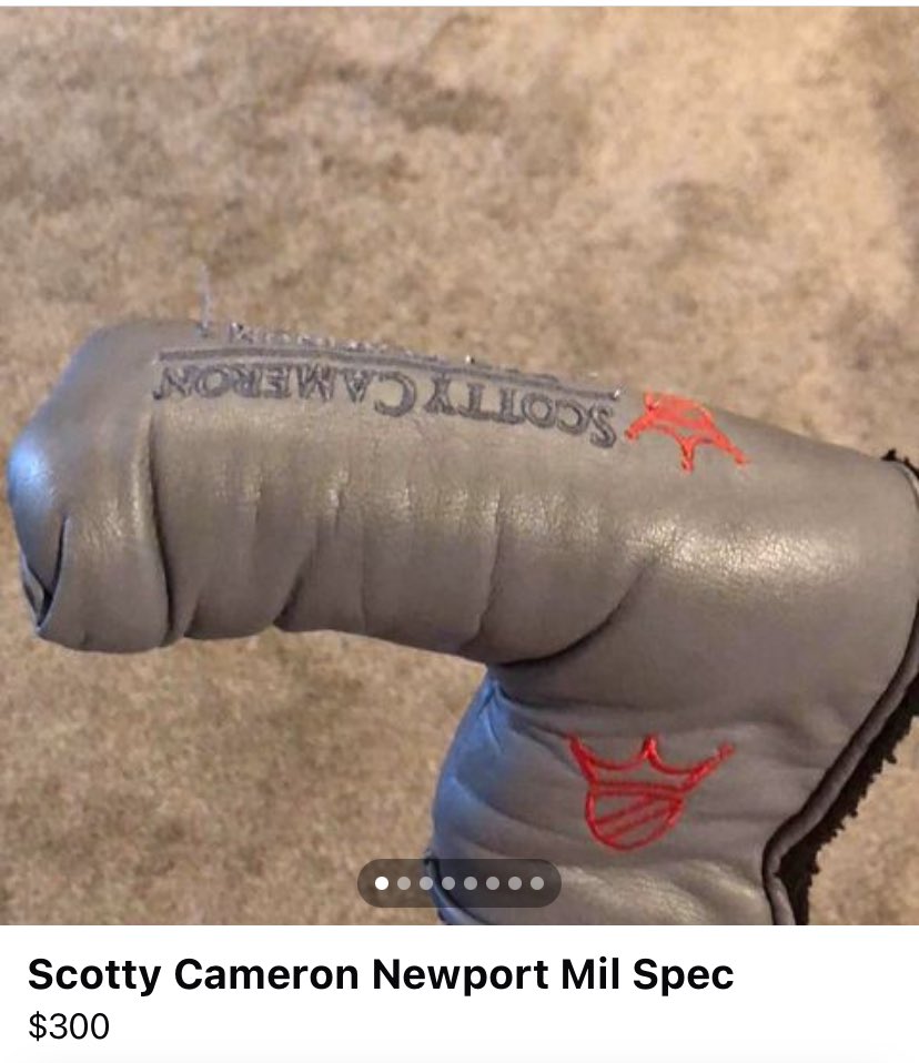 New facebook marketplace find- first off this is a golf club cover, second off, why would they choose THIS image specifically to thumbnail the listing. 😭