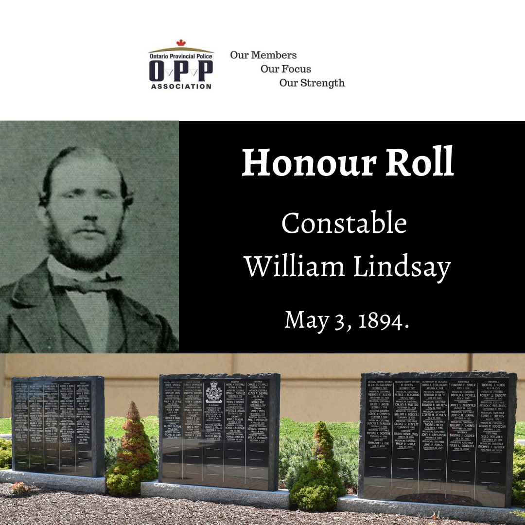 On May 3, 1894 Constable William Lindsay a Town Constable for the Village of Comber, Ontario (now policed by the OPP) was confronted in the street late one evening by a drunken farmer who Lindsay had arrested for cruelty to animals a few months prior. The farmer had spent the…