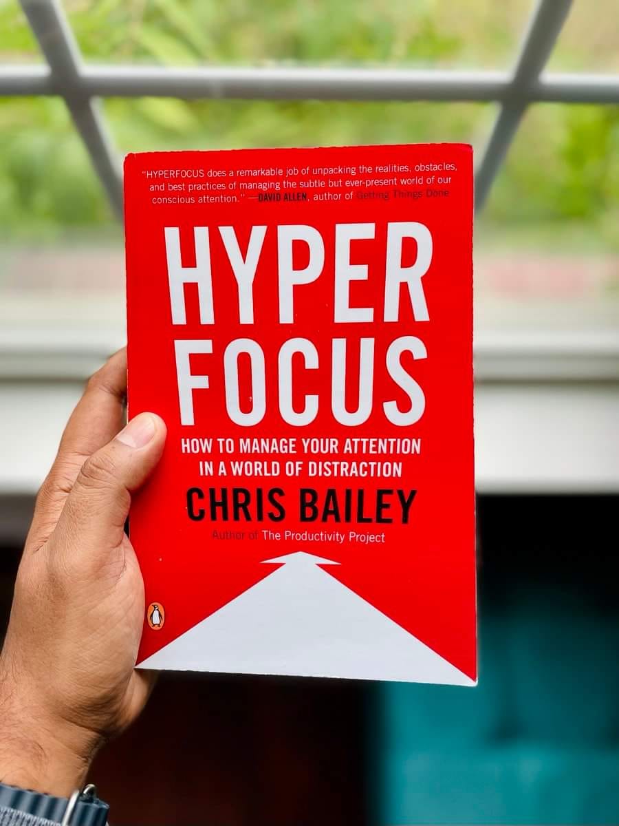Ten practical lessons to boost your productivity inspired by Chris Bailey's 'Hyperfocus':    

#ChrisBaileys 
#Hyperfocus 
#DrSureshKPandeyKota
#DrVidushiSharmaKota
#SuViEyeHospitalKota
#SuViEyeHospitalLasikLaserCenterKota