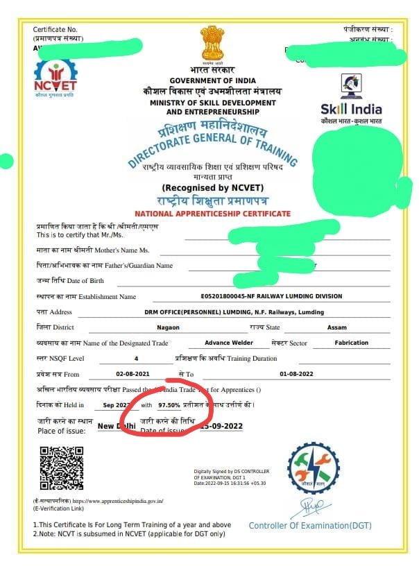 @Praveen37199940 @RailMinIndia @narendramodi @RahulGandhi @mkstalin @AshwiniVaishnaw @dir_ed @India_NHRC @CBIHeadquarters @MSDESkillIndia @ShivaGopalMish1 @NFIRMEDIA @GSSRMU After skill india NCVT no paper 98% before skill india paper 50% 1/3 NCVT remove policy 2019 new policy all CCAA equal opportunity level 1