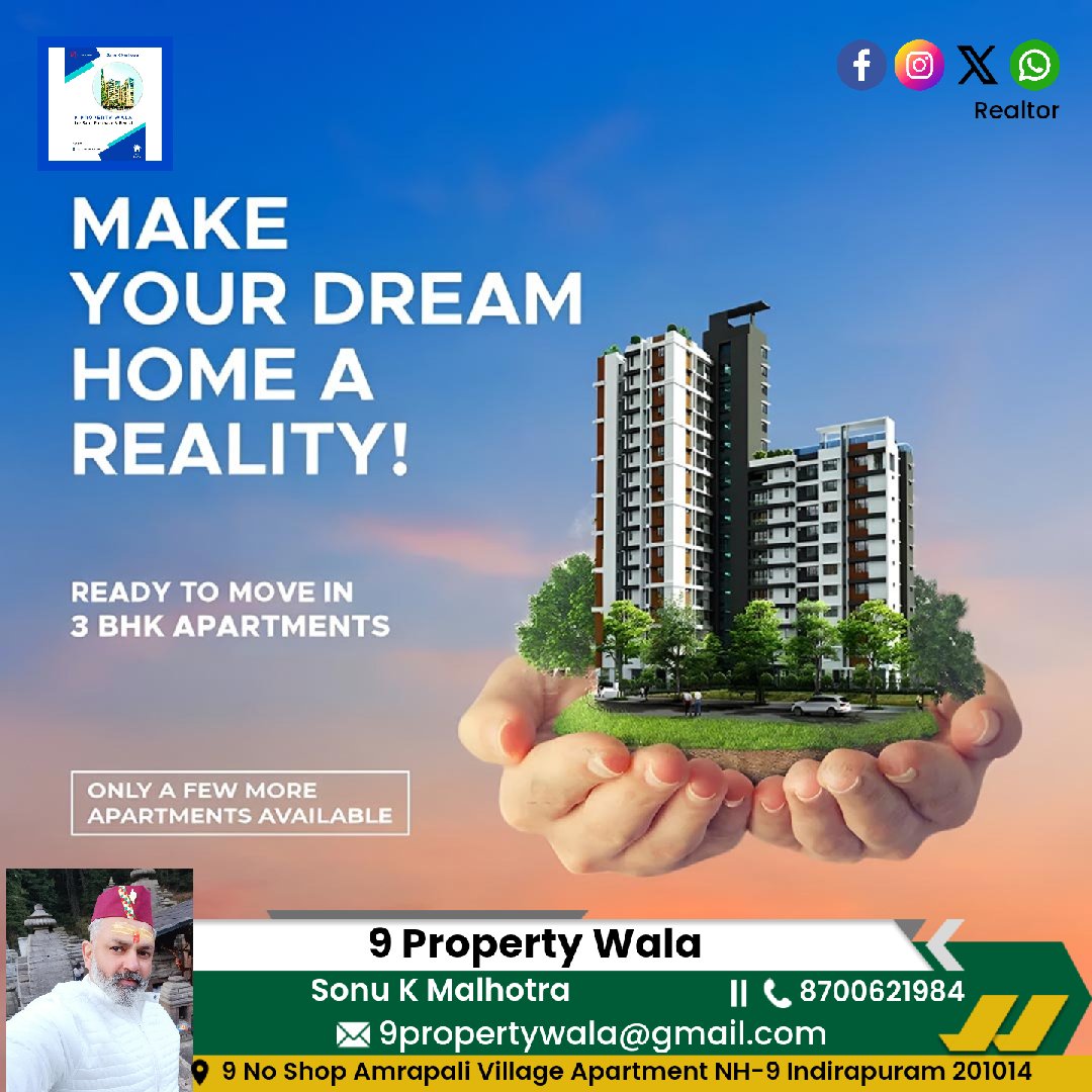 Make your dream home a reality! 😴🏡 🤙 9311632755 #9propertywala #2bhk #3bhk #flat #penthouse #shop #office #Indirapuram #home #realestate #realtor #realestateagent #property #investment #househunting #interiordesign