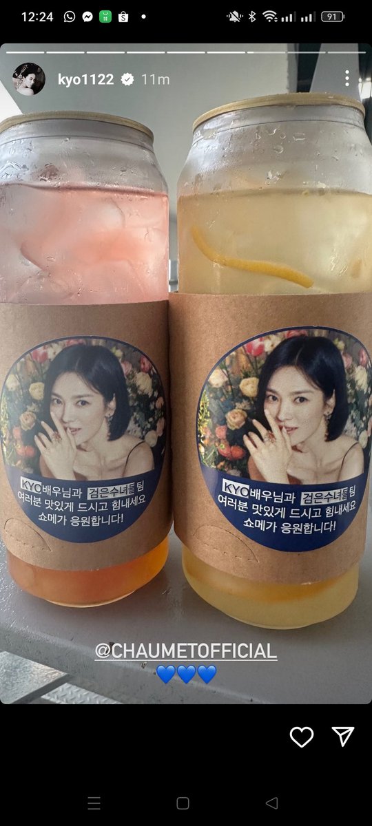 Food truck support for #BlackNuns 
#SongHyeKyo
From #Chaumet