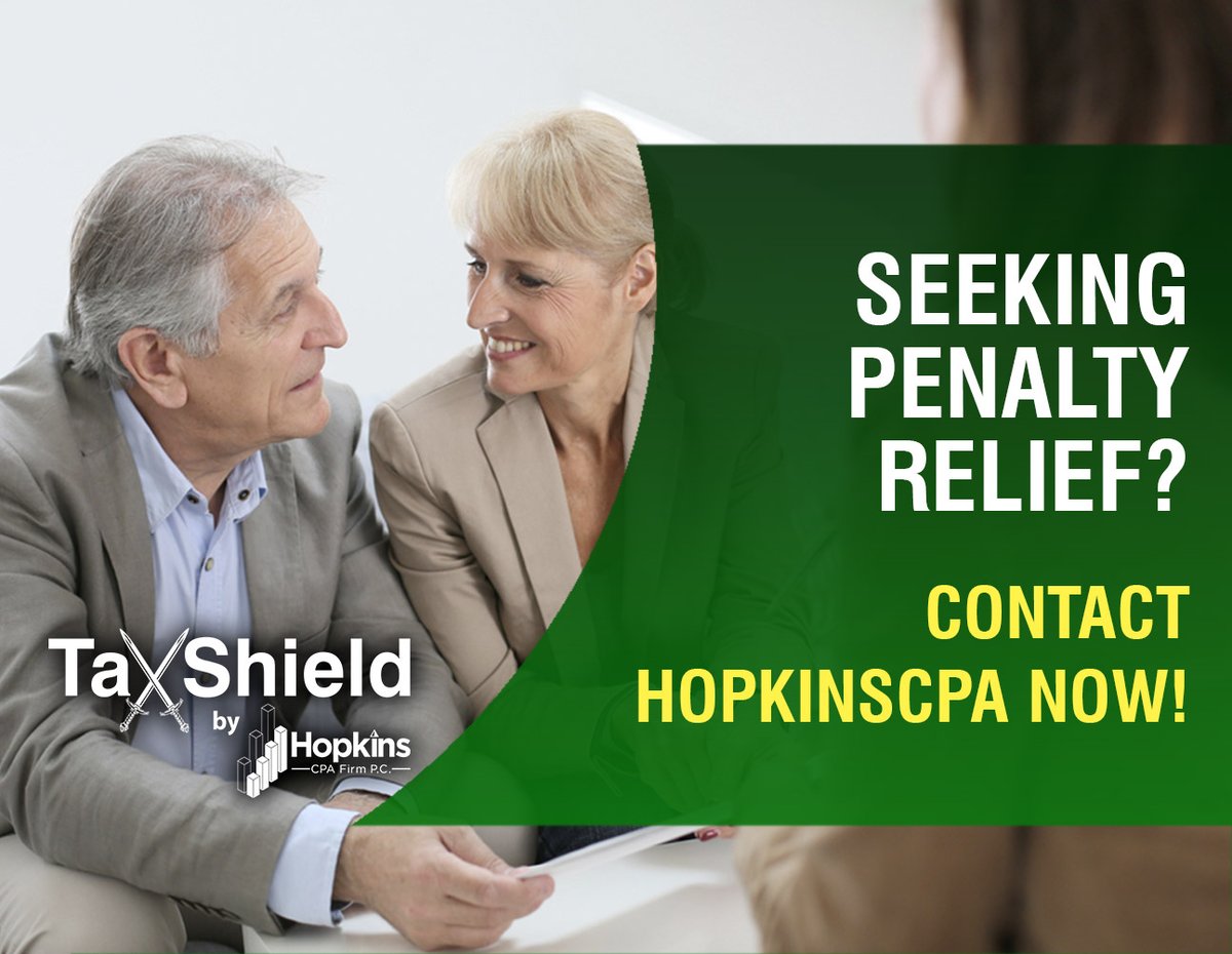 Penalty relief is within reach! HopkinsCPA is your partner in resolving IRS penalties. 🚀 Don't let penalties disrupt your financial stability. 

Contact HopkinsCPA today to explore your options for abatement of penalty. 
#TaxHelp #HopkinsCPA