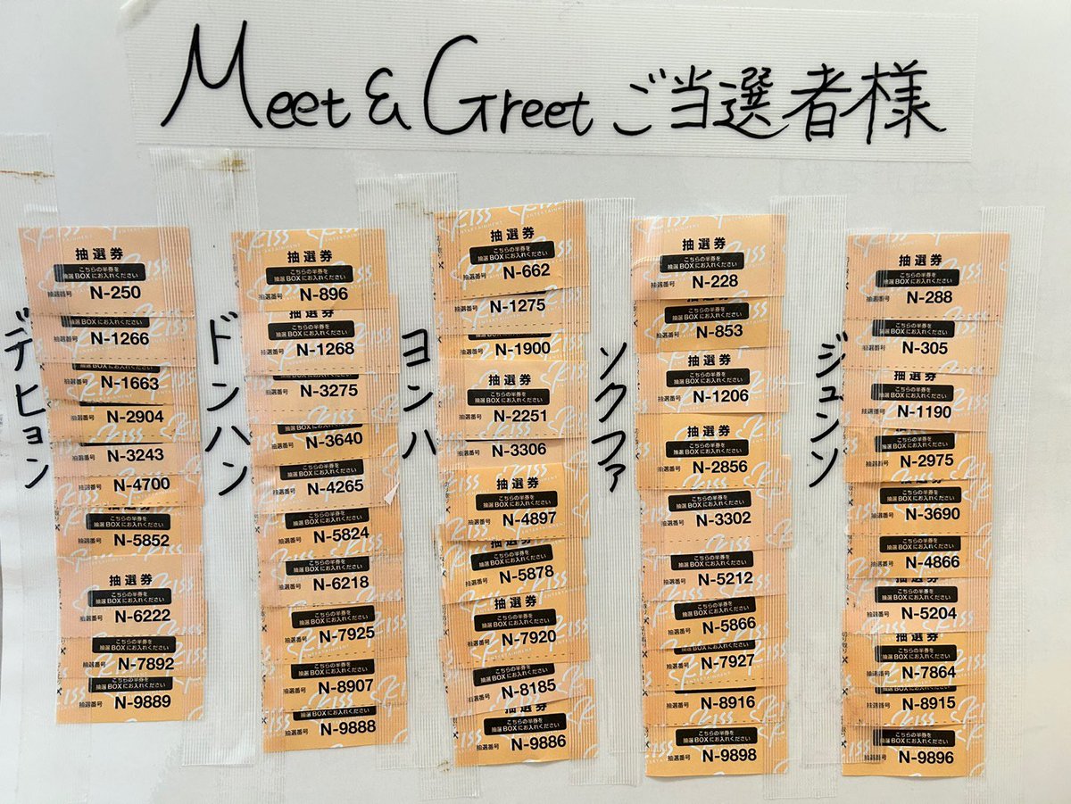 【#WEi】 5/3 WEi 2nd Japan Mini Album[WAVE]プロモーションイベント@ 目黒区中小企業センターホール Meet&Greet当選者を発表致します🎉 @WEi_Official_JP #WEi #위아이