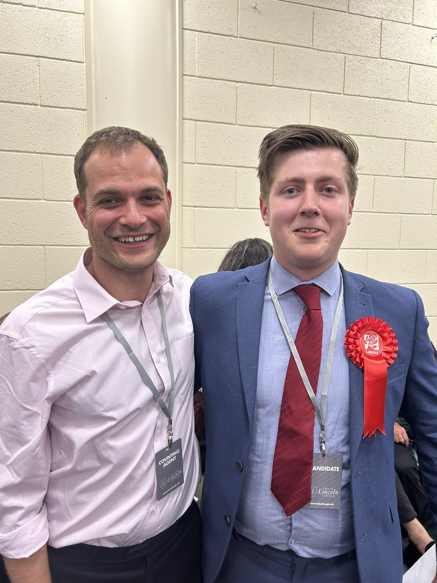 And here comes the brilliant @CallumRoper1 as the new Labour councillor for Moorland!