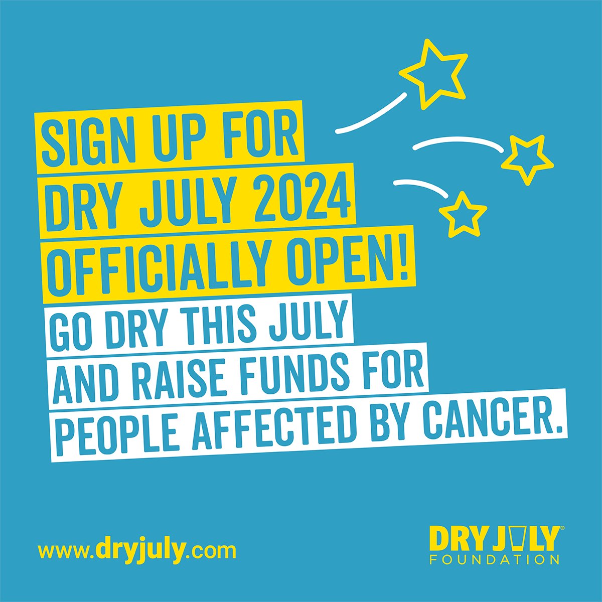 When you go Dry this July, you can choose Rare Cancers Australia as the beneficiary of your donations! It’s free to register, with so many benefits for your health. Sign up at: bit.ly/4aXk26L