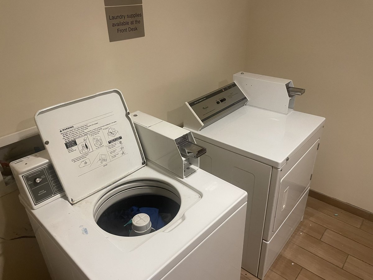 Tonight’s equipment room: the Fairfield Inn &amp; Suites <a href="/Marriott/">Marriott Hotels</a> in Oxford, Alabama’s guest laundry room. Doing <a href="/UWFSoftball/">UWF Softball</a> laundry on the road for the <a href="/GulfSouth/">Gulf South Conference</a> Softball Championship tournament!

#GoArgos #UWFSoftball #For4 #UWFEquipment
