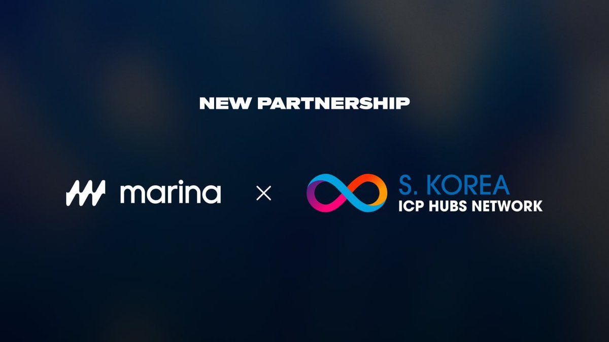 🔝 @MARINA_PROTOCOL x ICP HUB Korea Partnership ⭐️ ICP HUB Korea (twitter.com/icphub_KR) would like to inform the Korean community about Web3 market trends and ICP related news. Through ICP Hub Korea's outstanding leadership, ICP is looking forward to working with great…