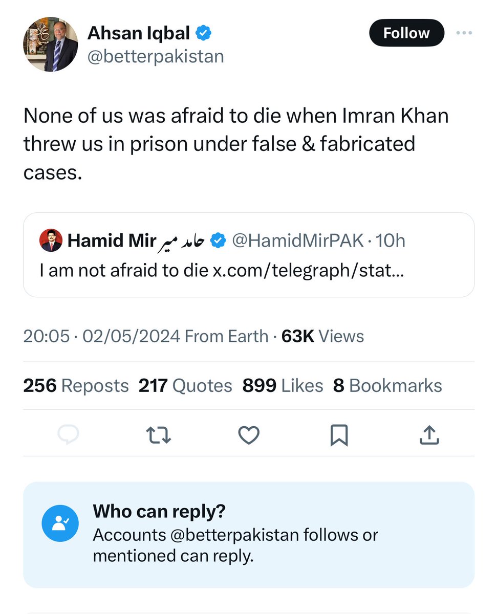 He wasn’t afraid to die, but afraid to open his comments on his own tweet. Bravery at its peak.