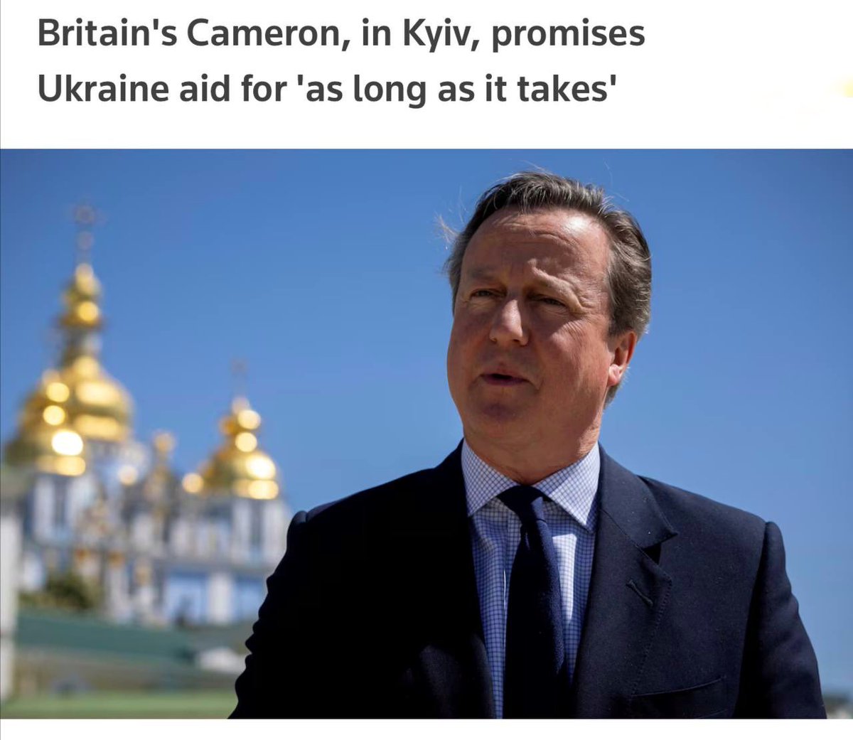 ⚡️British Foreign Secretary David #Cameron said #Ukraine has the right to use the weapons provided by London to strike targets inside #Russia, and that it is up to #Kyiv whether to do so. 'Ukraine has that right,' Cameron told Reuters.