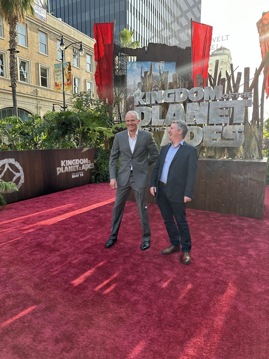 A few members of the Wētā FX crew hit the red carpet tonight for the World Premiere of @ApesMovies. We celebrate the hard work and amazing artistry of the crew that helped bring this epic 4th Apes film to the big screen. See it everywhere in theaters May 10th!