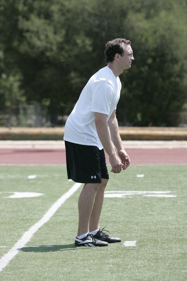 Pro Punter Nick Harris stance - Punting the football