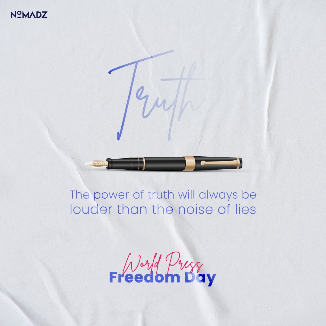 The power of truth will always be louder than the noise of lies. Happy Press Freedom Day!

#pressfreedomday #poweroftruth #truthprevails #truthoverlies #mediafreedom #freepress #journalismethics #factoverfiction #nomADZdigital #digitalmarketing #services #teamnomADZ