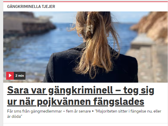 Skönt för henne! Men vänta lite... Enligt vänstern är ju inte fängelse bra. Vi andra ser gärna att de kriminella är inlåsta så att livet blir tryggare för alla.