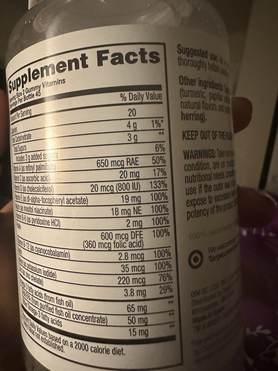 This is just a list of the ones u need health.harvard.edu/staying-health… 

Also if ur in a safe environment you can totally get prenatal vitamins they usually have most of what you need!