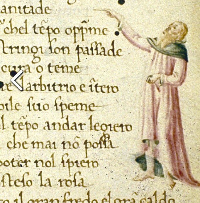 An elegantly designed manicule pointing the reader to a significant portion of the text - 2nd half of the 15th century, Bodleian Library, MS. Add. A. 15, f. 50r