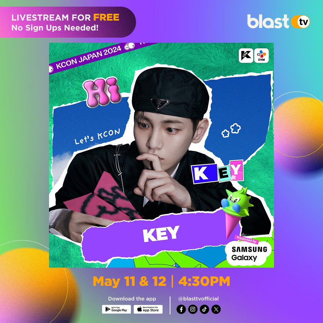 Calling out #Shawols! Key will be performing at KCON Japan 2024! ⋆·˚ ༘ * You can STREAM THIS EVENT LIVE FOR FREE here on BlastTV — no signups needed! 🌟 Just download the BlastTV app to watch!