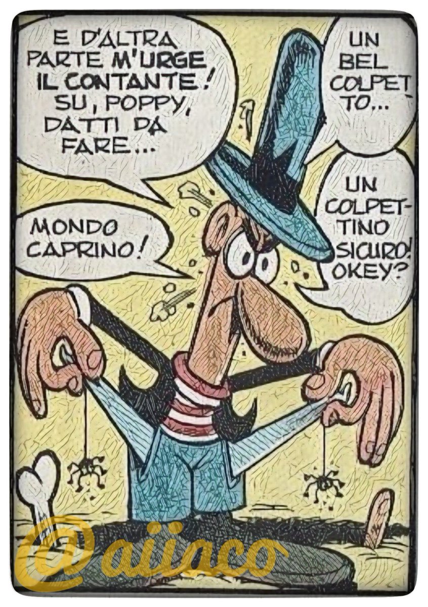 Buongiorno #Jacofollowers Tira la cinghia per un pò caro Jak, a gennaio arriva la manna(ia). #Jacovitti #humour #comics #nosense #27centesimi #3maggio