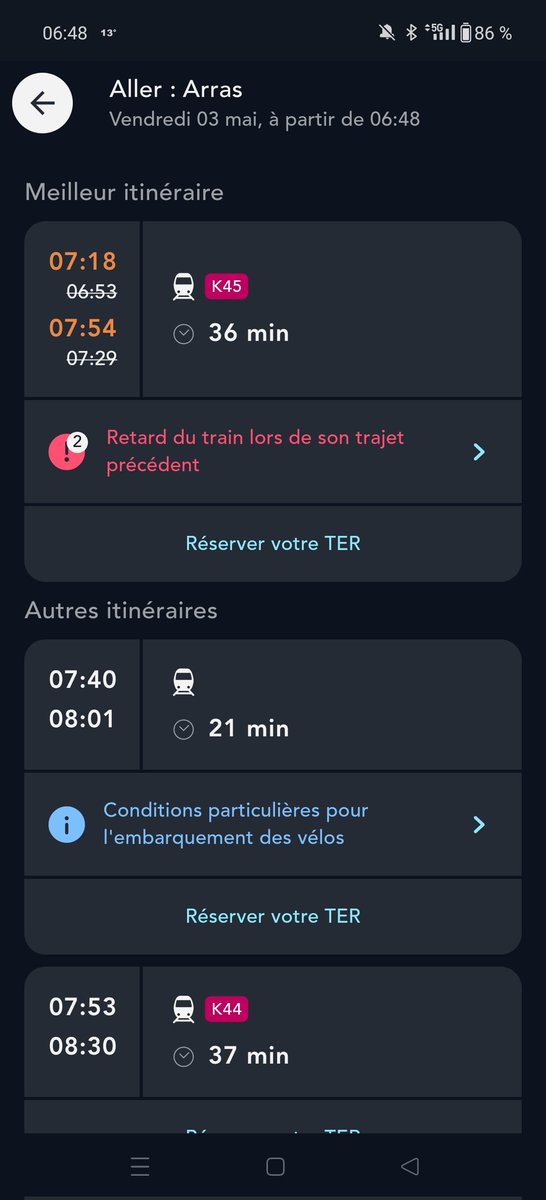 Bonjour @TERHDF je vois qu on reprend les bonnes habitudes.....la galère continue sur l axe Lille Amiens....depuis maintenant 2 mois....@xavierbertrand @JeromeBodel @alexnicollet31 @TERHDF @hautsdefrance @VDNLille