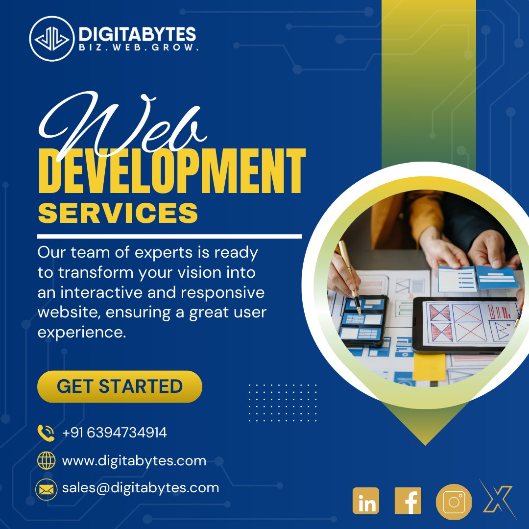 Ready to take your online presence to new heights? Look no further!  Our team of seasoned developers brings years of experience and innovation to the table.

Get in touch today for a free consultation! 📞
#WebDevelopment #CustomWebsites #ECommerce #ResponsiveDesign