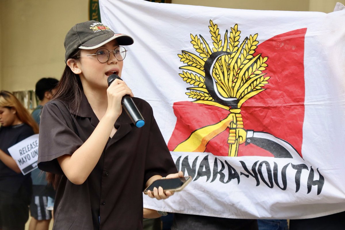 Ree, @NNARAYouthUPM: Ang tunay na salot at perwisyo sa buhay ng Pilipino ay ang teroristang US pero tayo ang pilit na dinadahas! Tayo ang laging nalalagay sa mali! Tandaan na tayo ang nasa tama at lehitimo ang ginawang protesta ng ating kasama para sa karapatan at soberanya ng