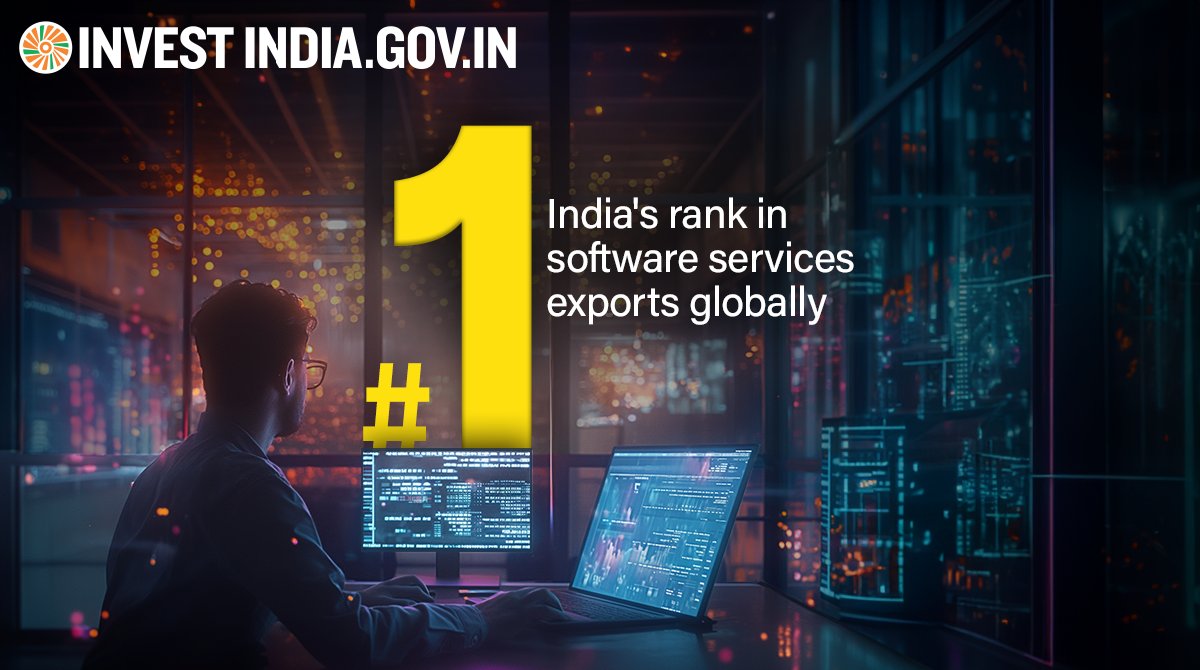 Experiencing rapid growth, #NewIndia's #IT sector has emerged as a key global powerhouse, with revenue surging to new heights. The sector is buzzing with innovation and potential, making it an exciting time to #InvestInIndia. Explore more: bit.ly/II-IT-BPM #InvestIndia