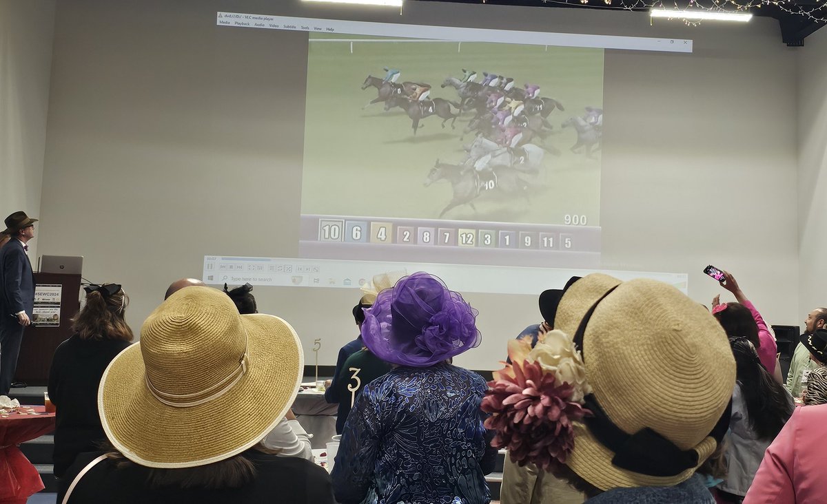 Had a blast at the SE Weld County Chamber of Commerce Kentucky Derby Multi-Chamber After Hours Event this evening. 🏇🌹 
Thank you to Liza Jo Music (aka Teagan Joseph from Eaton, CO) for singing the National Anthem! 🇺🇸
#DustyForColorado #RuralMatters #ChamberStrong #SEWC2024