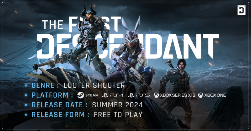 THE FIRST DESCENDANT ✨Global Launch Info✨
 
🔫Free To Play & Looter Shooter
🎮️Available on [Xbox/PS/Steam] this SUMMER
🔄Cross Play & Cross Save supported
 
👭🏽Tag a friend you wanna play together