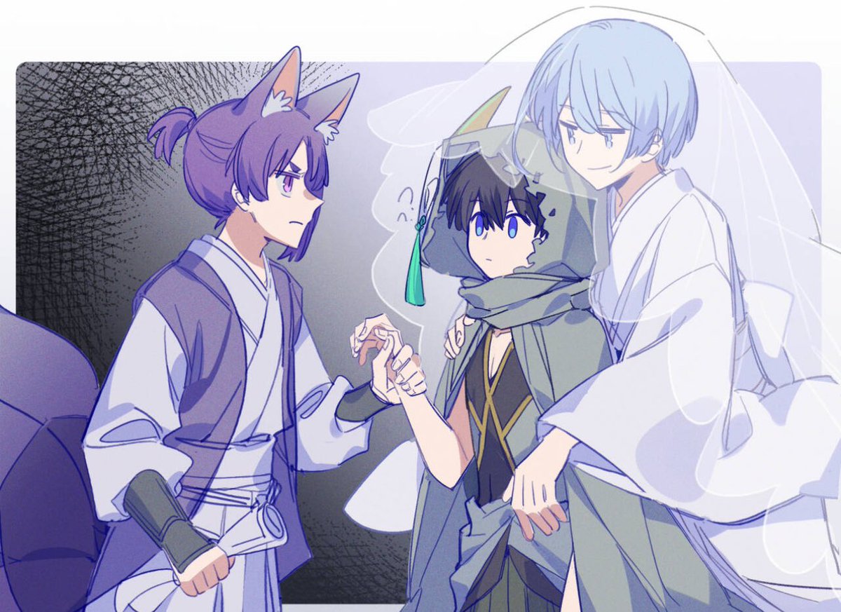 hois←ro/hiosagireo
Fox fairy Reo found that Isagi brought back a stranger…
Reo & Isagi: bonded by a marriage contract (abt to end)
Isagi & Hiori: traveling companion
