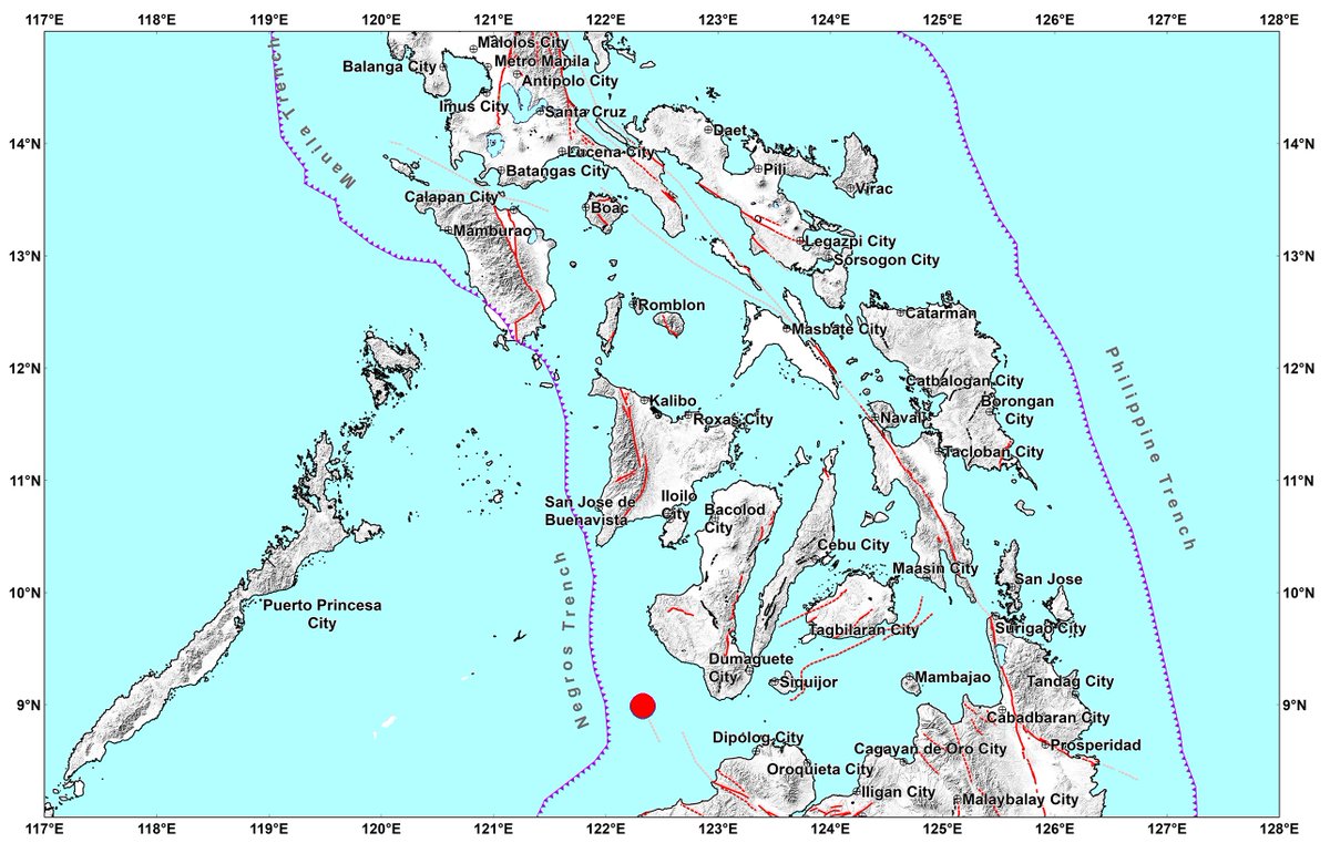 JUST IN: A magnitude 4.8 quake struck the waters off Basay, Negros Oriental at 12:38 p.m. this Friday, according to @phivolcs_dost. #LindolPH #EarthquakePH