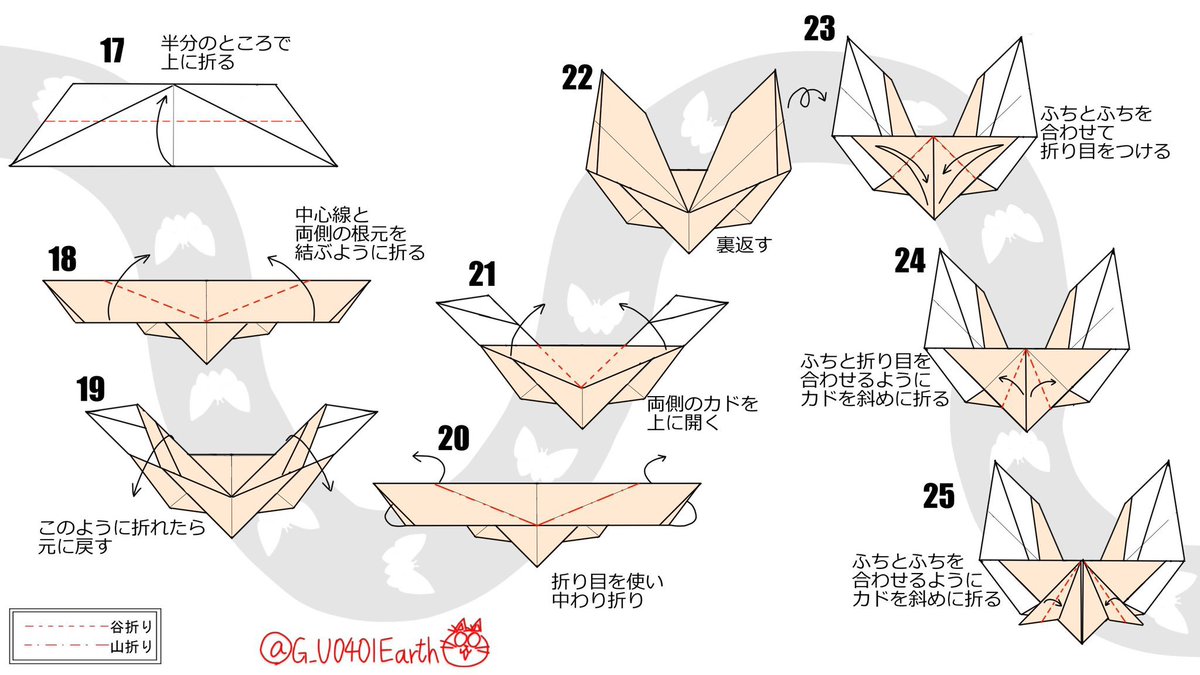 (再掲)
『1枚の紙で折る!!モスラ』
正方形1枚
ハサミ・のり不使用の折り紙です。

せっかくの休みだけど、特にやることがない…
そんな時、折り紙を作るのはいかがでしょう?

#ゴジラ　#Godzilla 
#折り紙　#折り紙作品
(1/2)