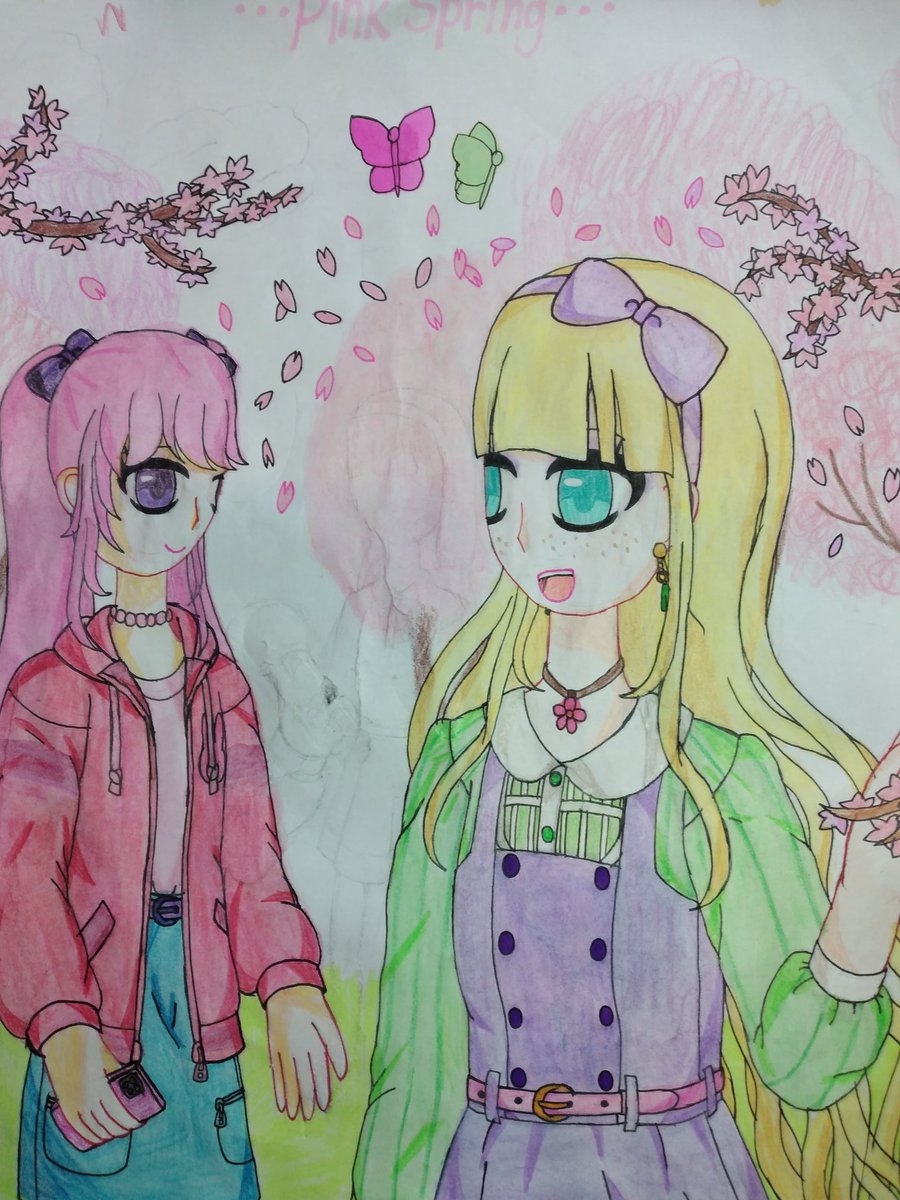 Pink Spring is so much in a love!!!

I include this fanart with Veronica and Yuko from Sunstar Flipline💜💖🌸
#pinkspring #spring #pink #cherryblossoms #veronica #yuko #sunstarflipline