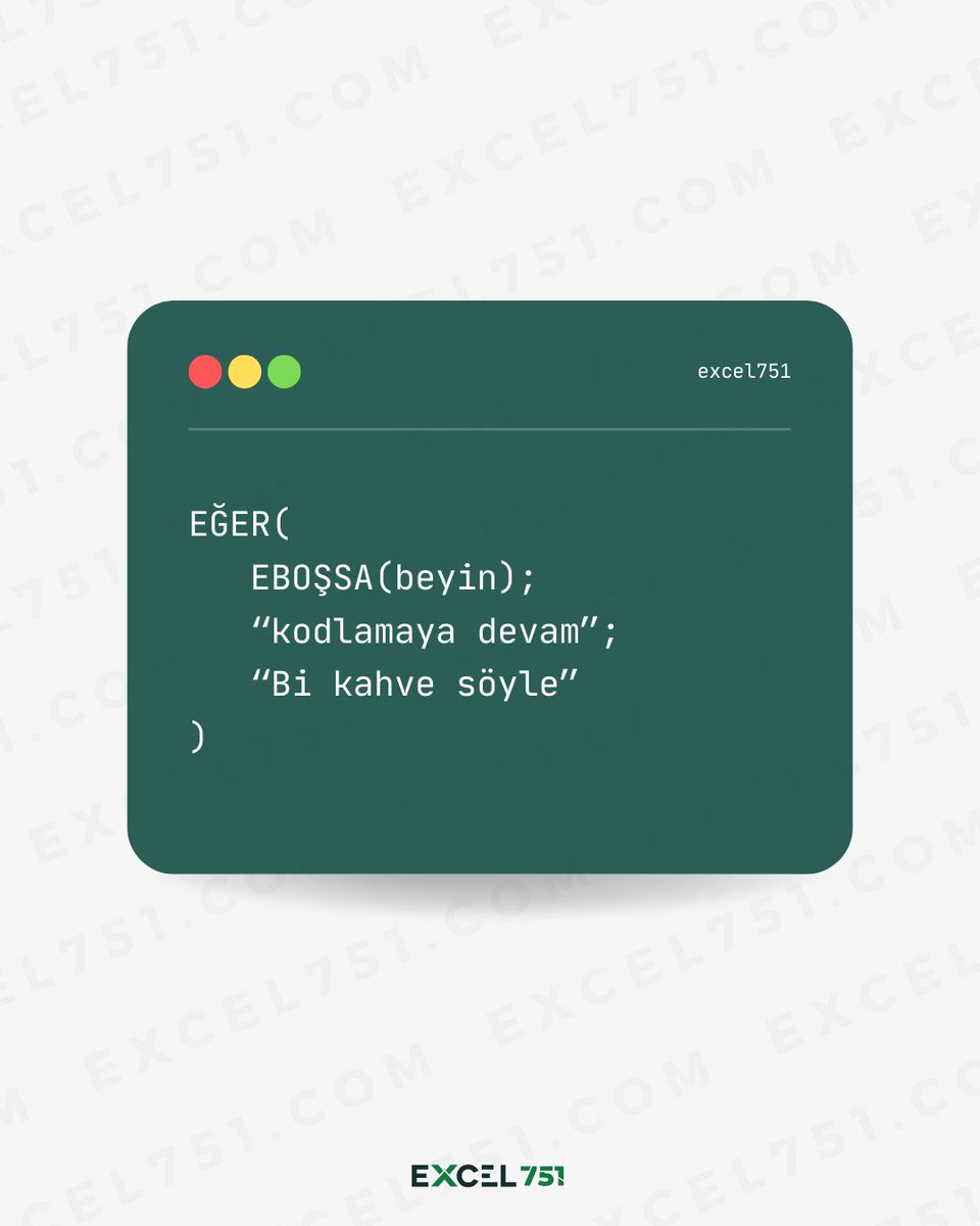 Excel_751's tweet image. İşleyen demir ışıldar ✨

Excel&apos;de ustalaşmak, demir gibi sağlam bir temel oluşturur. Her gün yeni bir şeyler öğrenerek, bilgi ve becerilerimizi parlatıyoruz. İşte bu yüzden, işleyen demir ışıldar. 

#VeriBirleştirme #excel751 #excel #msexcel
#exceldersleri #excelkursu