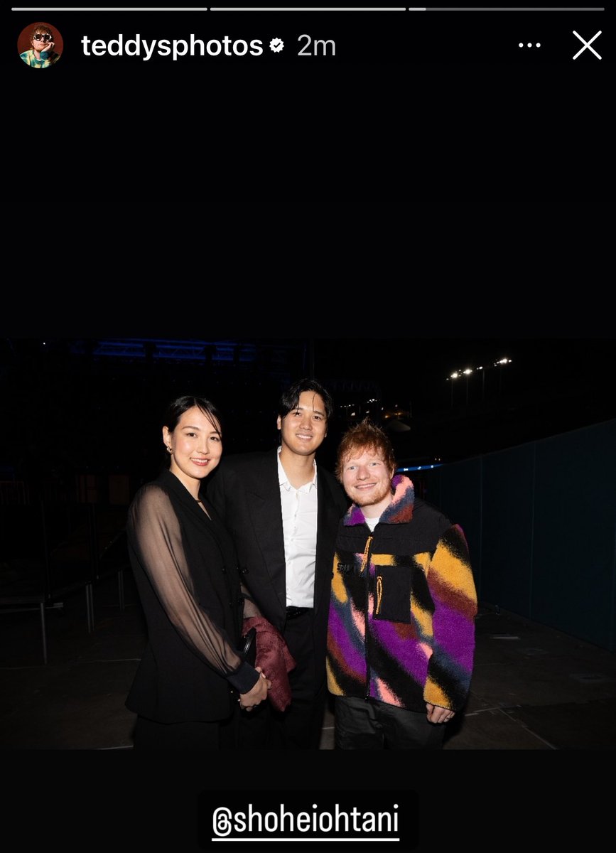 Ed Sheeran shared a photo with Shohei Ohtani and his wife 😱😱😱