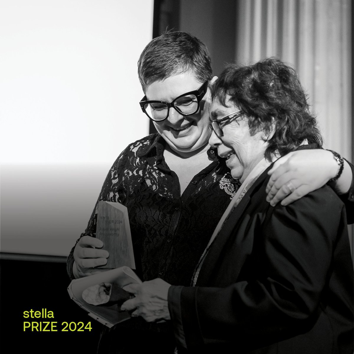 Missed the #2024stellaprize award ceremony last night? Watch the moment the 2024 Stella Prize judges reveal Alexis Wright's Praiseworthy as the winner of the Stella Prize: bit.ly/4bl32H5 Photo credit: Samantha Mauleman