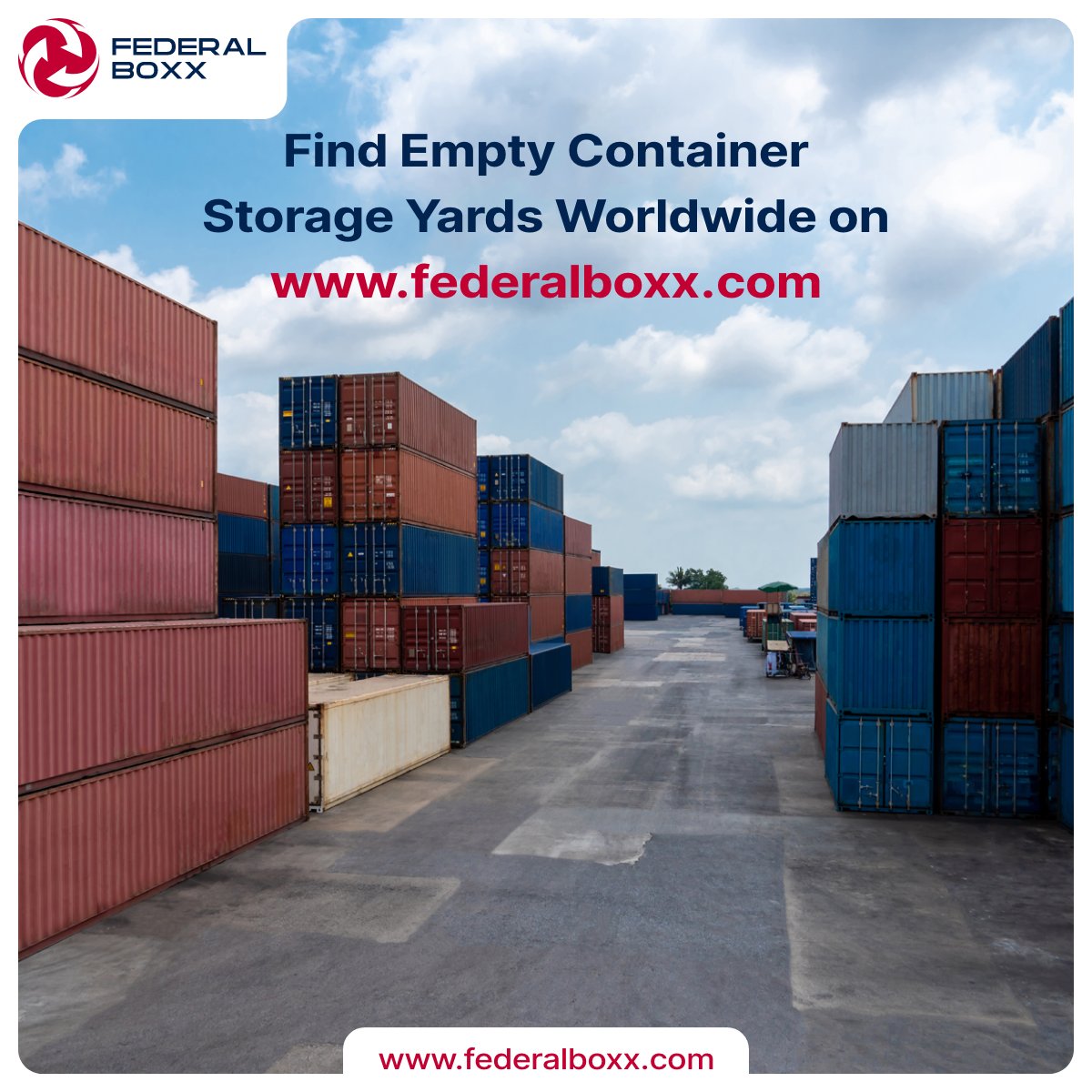 With FederalBoxx, locating empty container storage yards worldwide is effortless. Our platform connects you to a global network of yards, ensuring you find the storage solution you need, wherever you are. #ContainerStorage #Logistics #GlobalNetwork