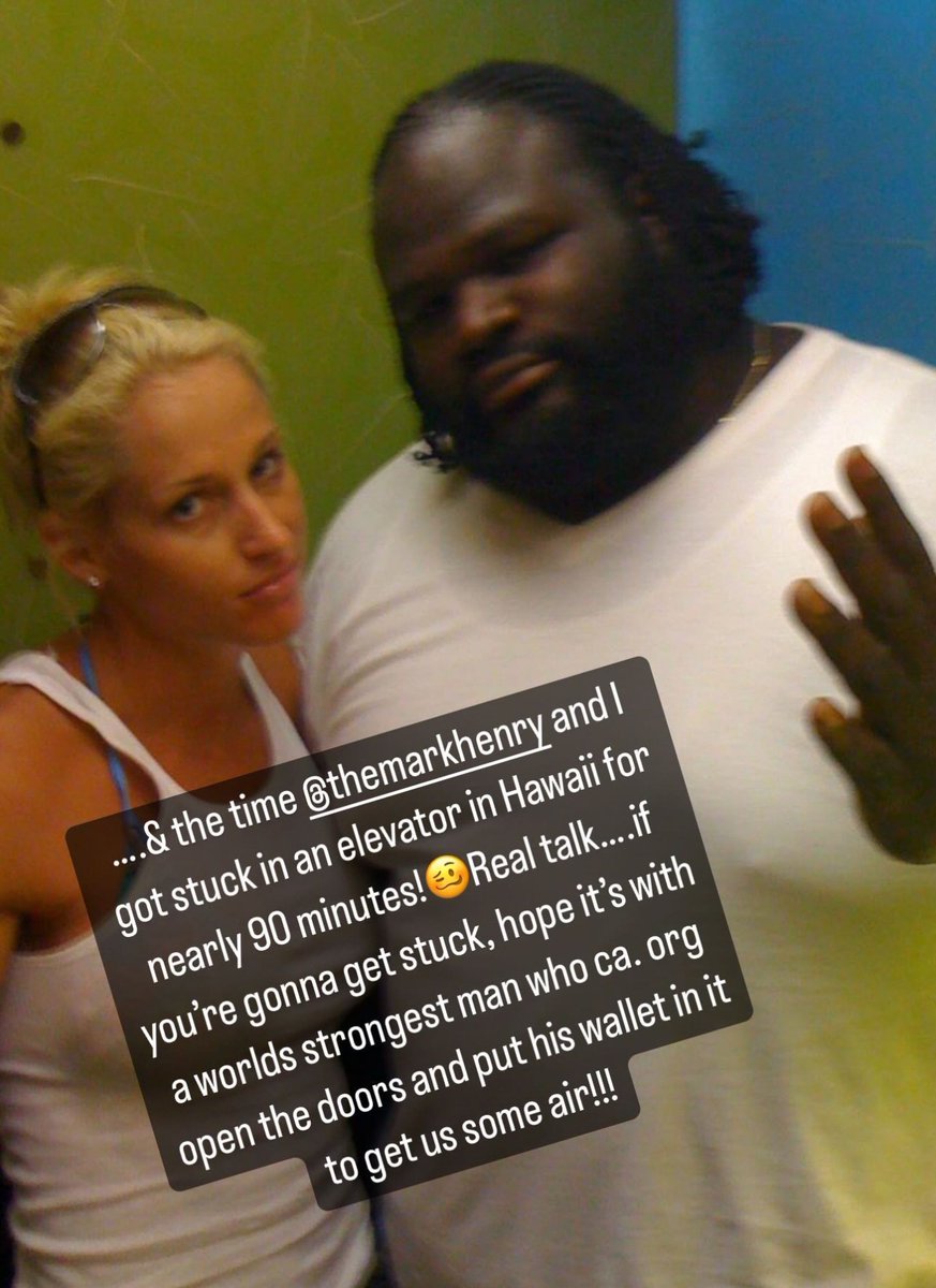 Michelle McCool and Mark Henry once got stuck in an elevator for 90 mins in Hawaii