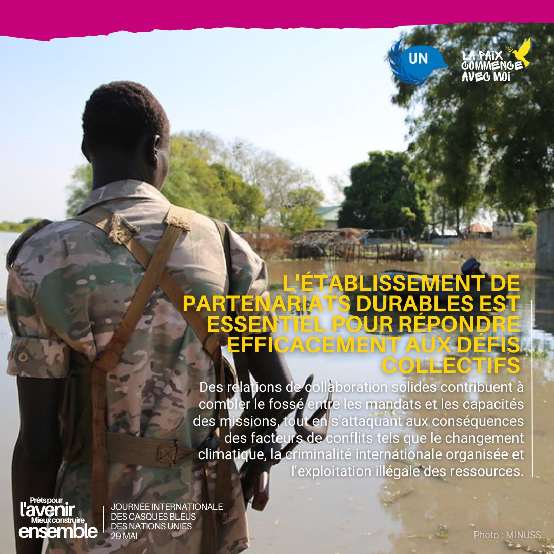 Les opérations de maintien de la paix d'@ONU_fr ont besoin du soutien des États Membres pour disposer de la formation, de l'équipement et des mandats nécessaires afin de faire face aux défis émergents. Ce n'est qu'ensemble que nous pouvons construire un avenir meilleur.

#PKDay