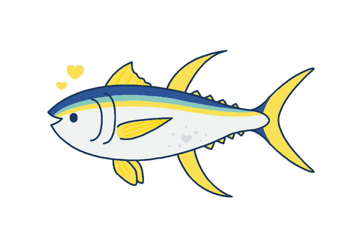 「 yellowfin tuna  」|the silly ・ ᴥ ・のイラスト