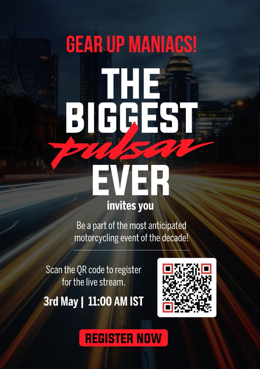 Indian sports bikes ka baap! #BiggestPulsarEver launching today
So excited