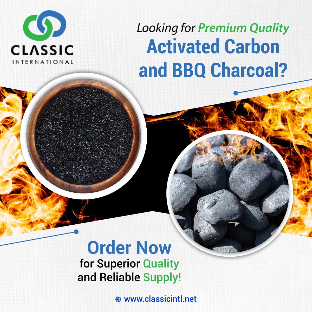 🔥 Are you in search of top-notch Activated Carbon and BBQ Charcoal? Look no further! 🔥
🔗Order now for premium quality and a reliable supply🔗
🌐classicintl.net
#ActivatedCarbon #BBQCharcoal #PremiumQuality #SuperiorQuality #ReliableSupply #ClassicInternational