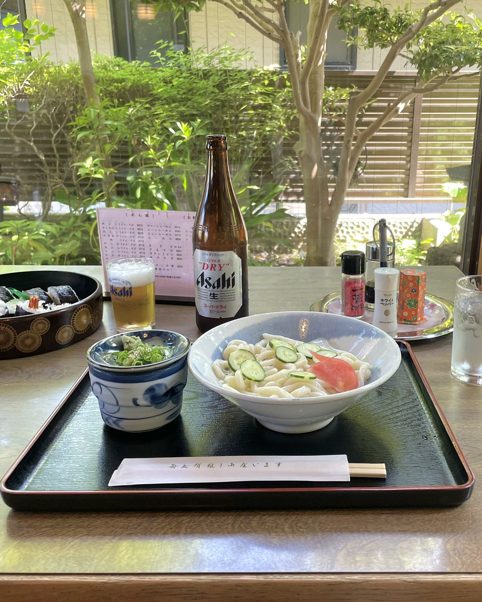 涼むのにうどんを食べた