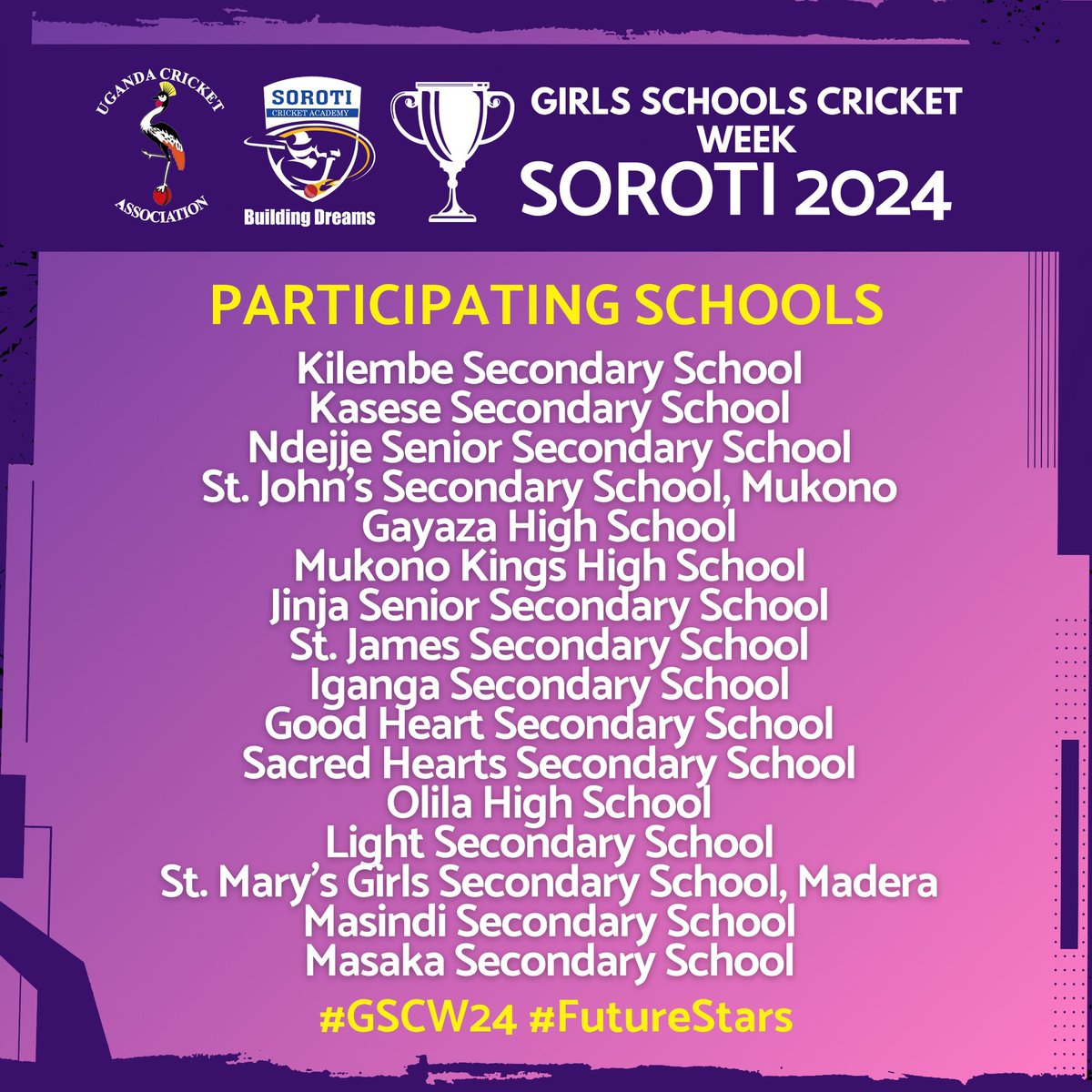 Jinja SSS has won the girl's schools week title a record 8 times? Can they stop Olila High School from winning their 4th title in a row? May 5th -11th in Soroti City. 

Which school are you rooting for?

#FutureStars #GSCW24