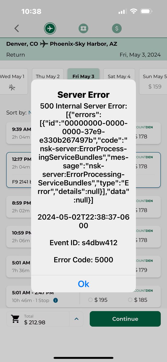 Frontier ✈️says - "it is our mission to make your experience easy, affordable and enjoyable.  I just want to change flights.  App has server issues, no 800 number, 53 min waiting for a chat assistant 😡😵‍💫😢. <a href="/FlyFrontier/">Frontier Airlines</a> #theydontloveme