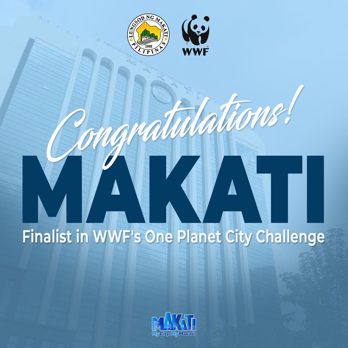 Great news, #ProudMakatizens! 

Makati City has earned a spot as a national finalist in WWF's prestigious One Planet City Challenge (OPCC) 2023-2024. 

Read the full announcement here: bit.ly/Makati-Finalis…