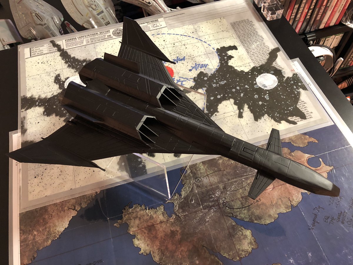 GeekToyLove's tweet photo. Sealed the finish on the Mig 31 Firefox and added the few needed details.
#2024Commissions #GeekDen https://t.co/8vkBMHkJqz